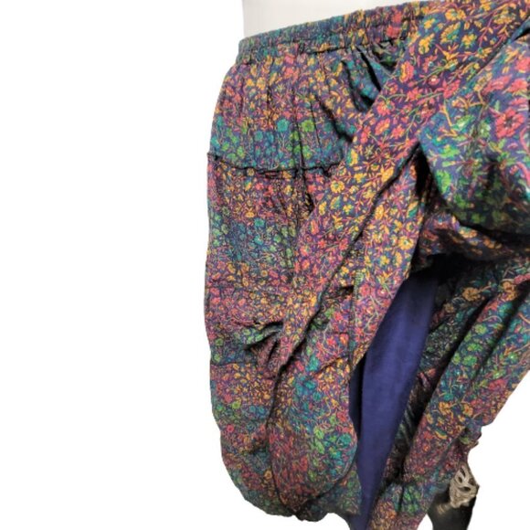 Midi Flare Skirt Elastic Waist Pleated Custom Made Midi Skirt - Picture 4 of 4